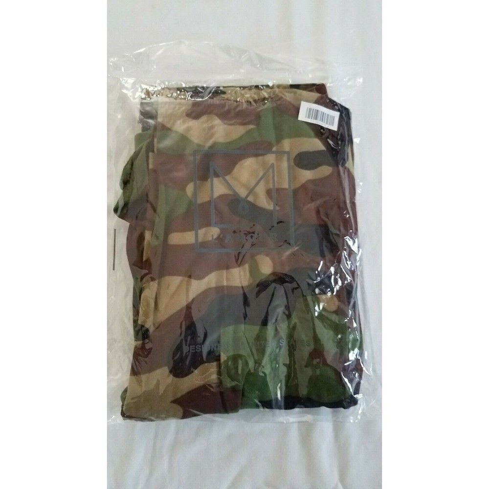 Large Leggings L'Amour Green Brown Army Camo Camouflage NWT - Picture 5 of 7